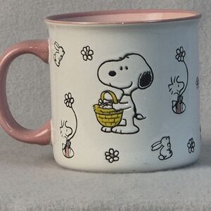 Peanuts Charlie Brown & Snoopy “Hoppy Easter” Ceramic Mug – 21 oz – New